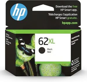 HP C2P05AN 62XL Black High Yield Original Ink Cartridge For ENVY 5540, 5643, 5542, 5544, 5545, 5640, 5642, 5660, 5665, 7640, 7645, 8000, Officejet 5740, 5741, 5742, 5743, 5744, 5745, 5746, 8040